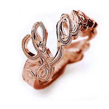 あなたのお好きな文字でオーダーメイド 結婚指輪 ハワイアンジュエリー リング メンズ 指輪 マリッジリング 男性 レディース レディース リング 女性 K14ピンクゴールド ハワイアンジュエリー ハワイアンジュエリー Maxi マキシ メッセージリング Mxri0117pg プレゼント