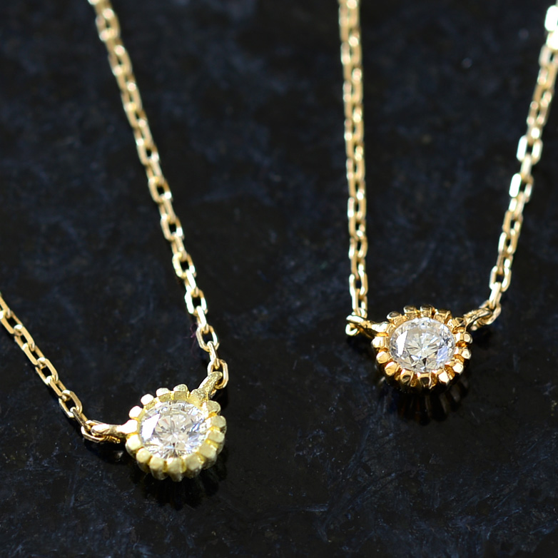 ゴールドネックレス k18ネックレス 一粒 ダイヤモンド 0.06ct ネックレス レディース 女性 上質 ひと粒 ダイヤモンド K18 k18 18金 ゴールド イエローゴールド シンプル ペンダント [le Chck] (RERALUy)rpdg001/ gold necklace