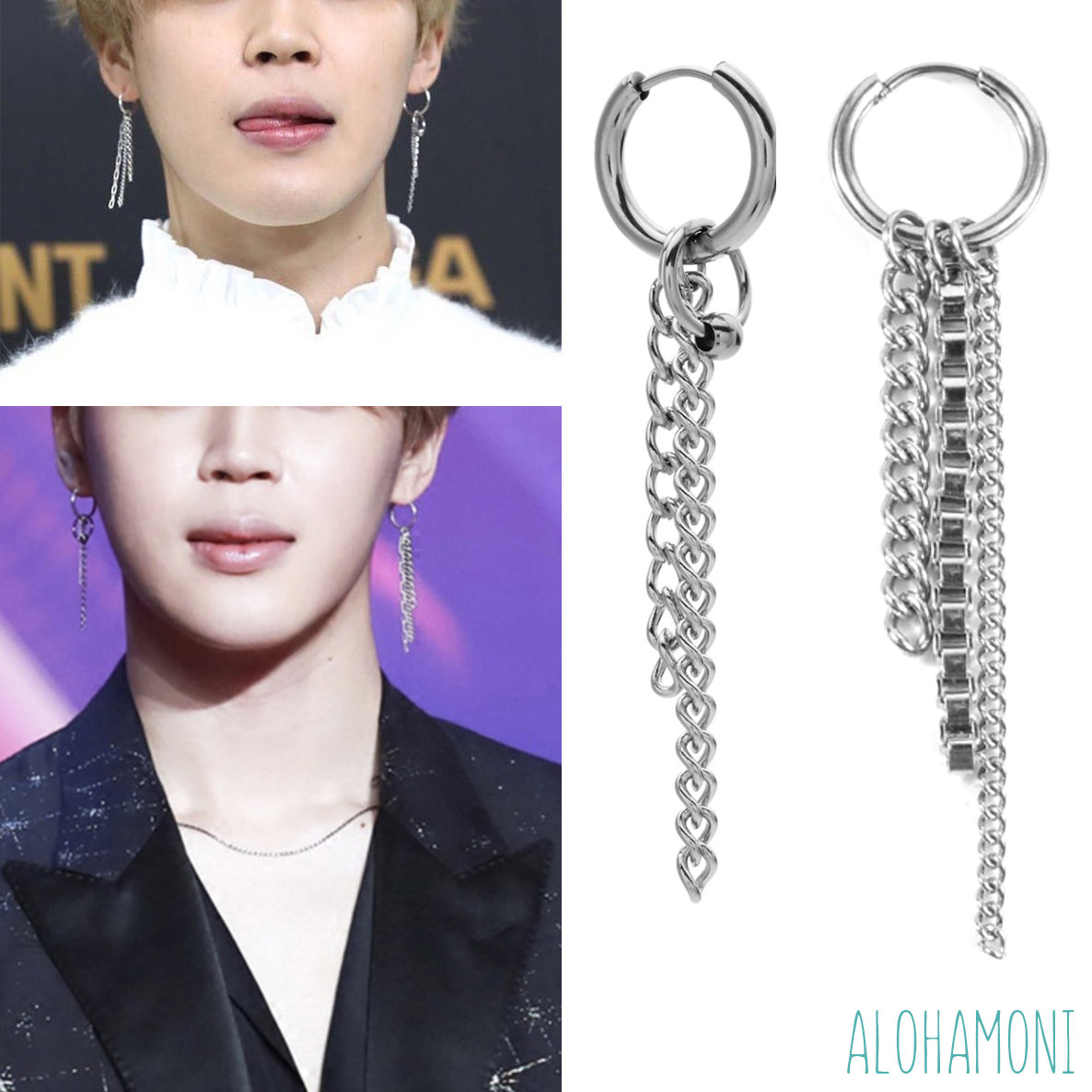 ☆ジョングク着用 防弾少年団 BTS リングピアス アクセサリー ピアス+