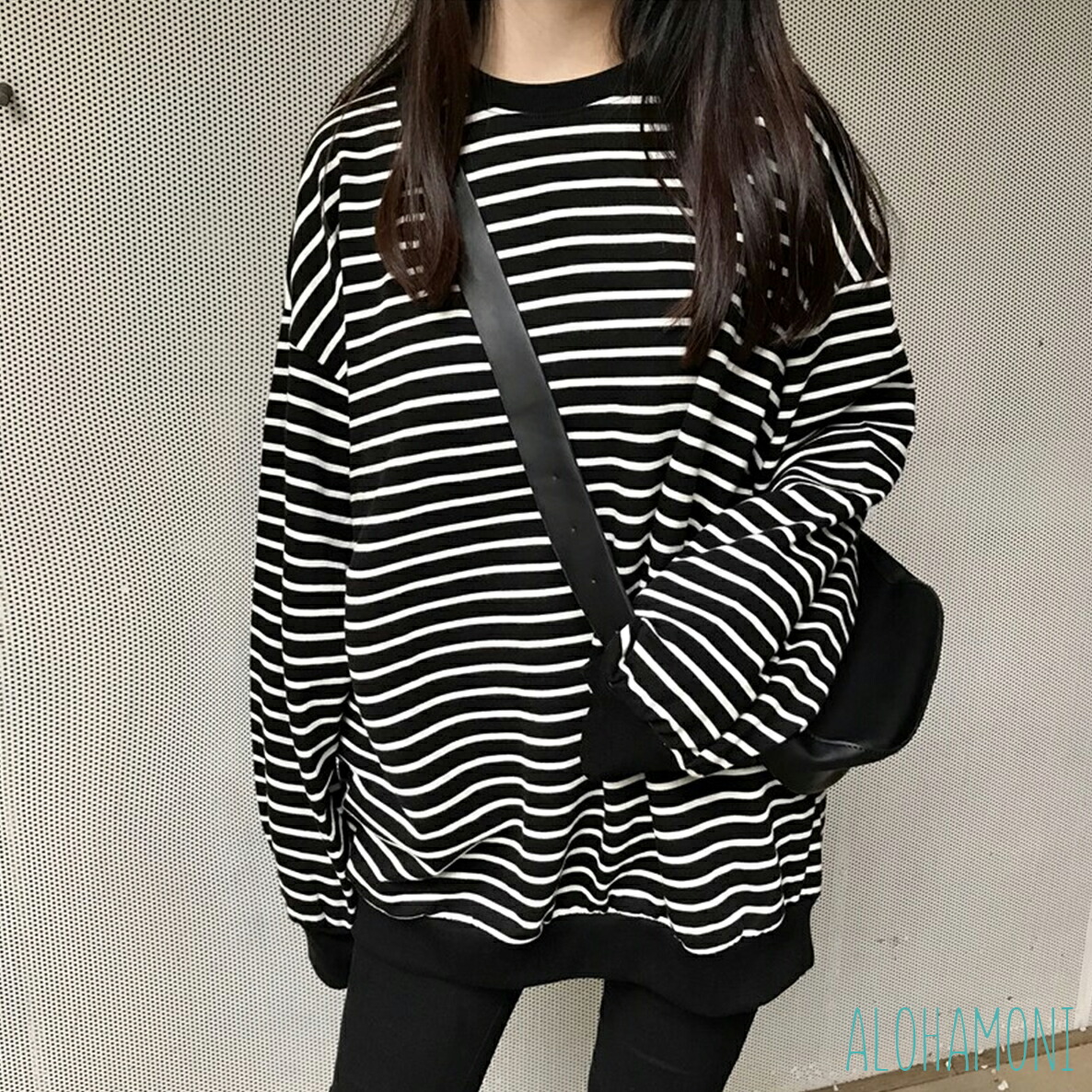 POPUP限定販売 KAJAボーダーロンT ブラック OVY サイズ1 POPUP限定販売 KAJAボーダーロンT ブラック OVY サイズ1