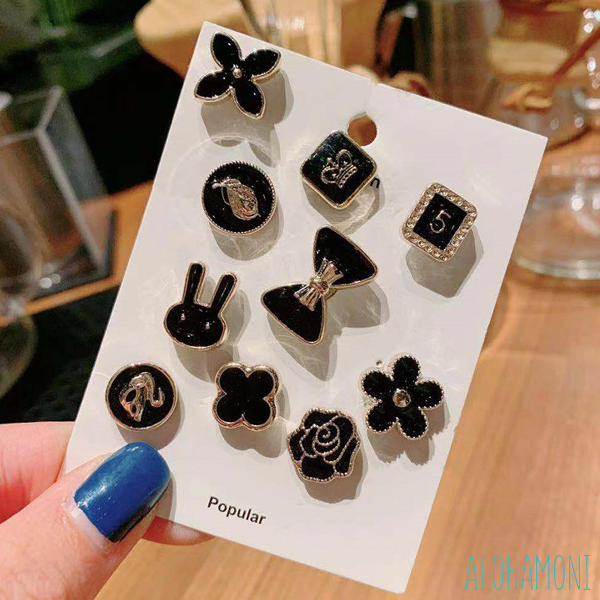 楽天市場】ブローチ タックピン 10個 セット マグネット ピンブローチ