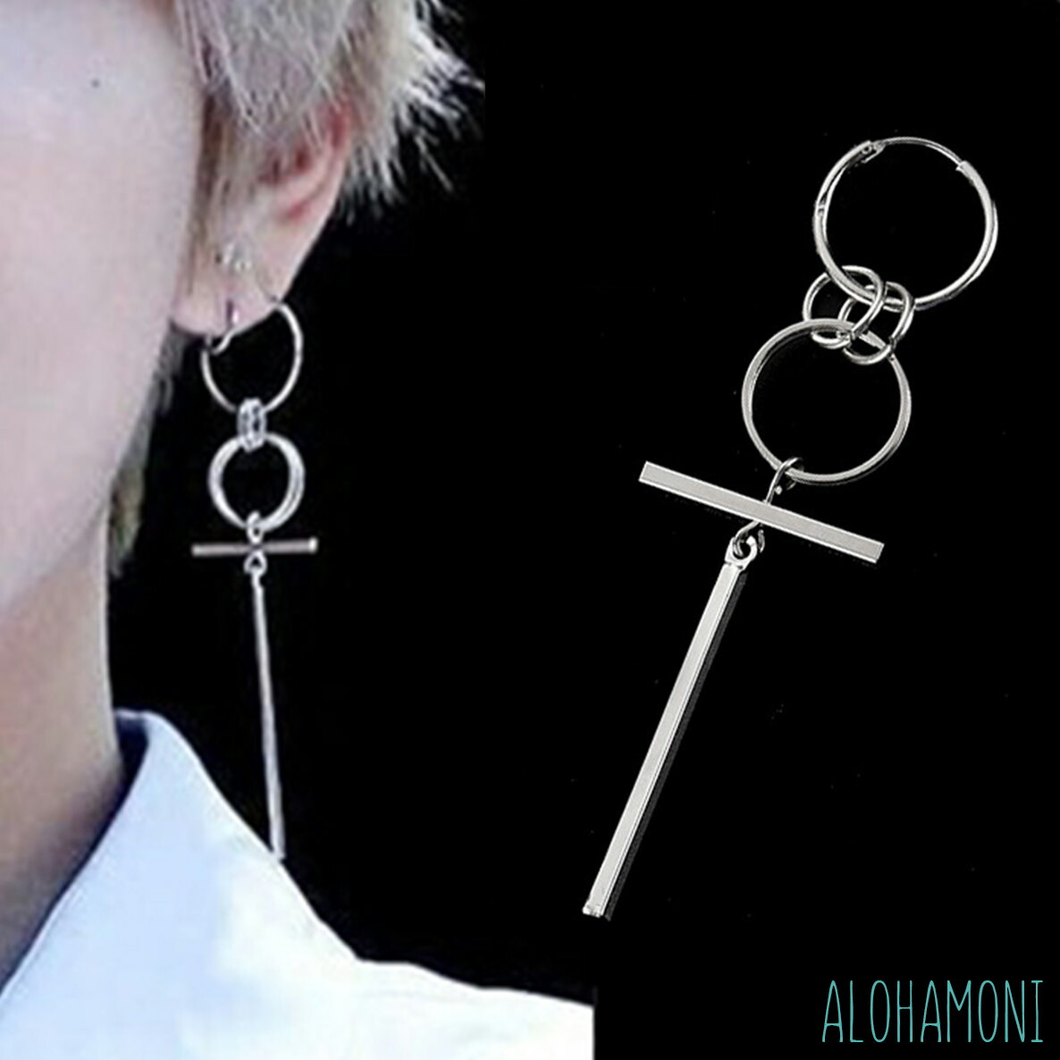 楽天市場】BTS 防弾少年団 テテ 着用モデル ピアス イヤリング クロス