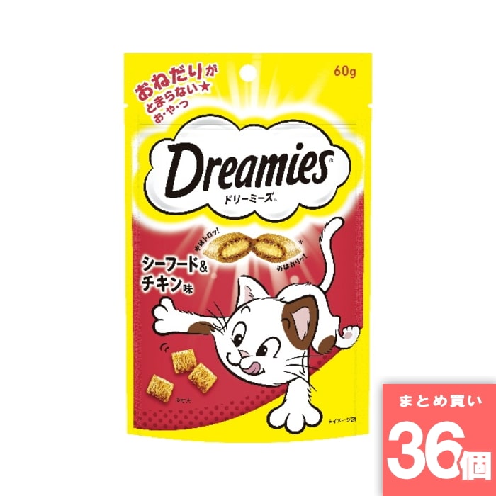 マースジャパン [取寄10][まとめ買い]【36個セット】ドリーミーズ シーフード＆チキン味DRE3 [4902397836124]