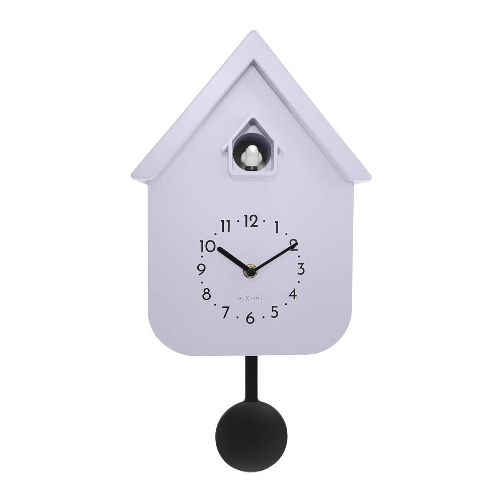 壁時計 掛時計 鳩時計 振り子時計 NEXTIME ネクスタイム ウォールクロック Twitter LA ラベンダー / NXT-3328LA ステップムーブ STANDARD COLLECTION|アロット 店