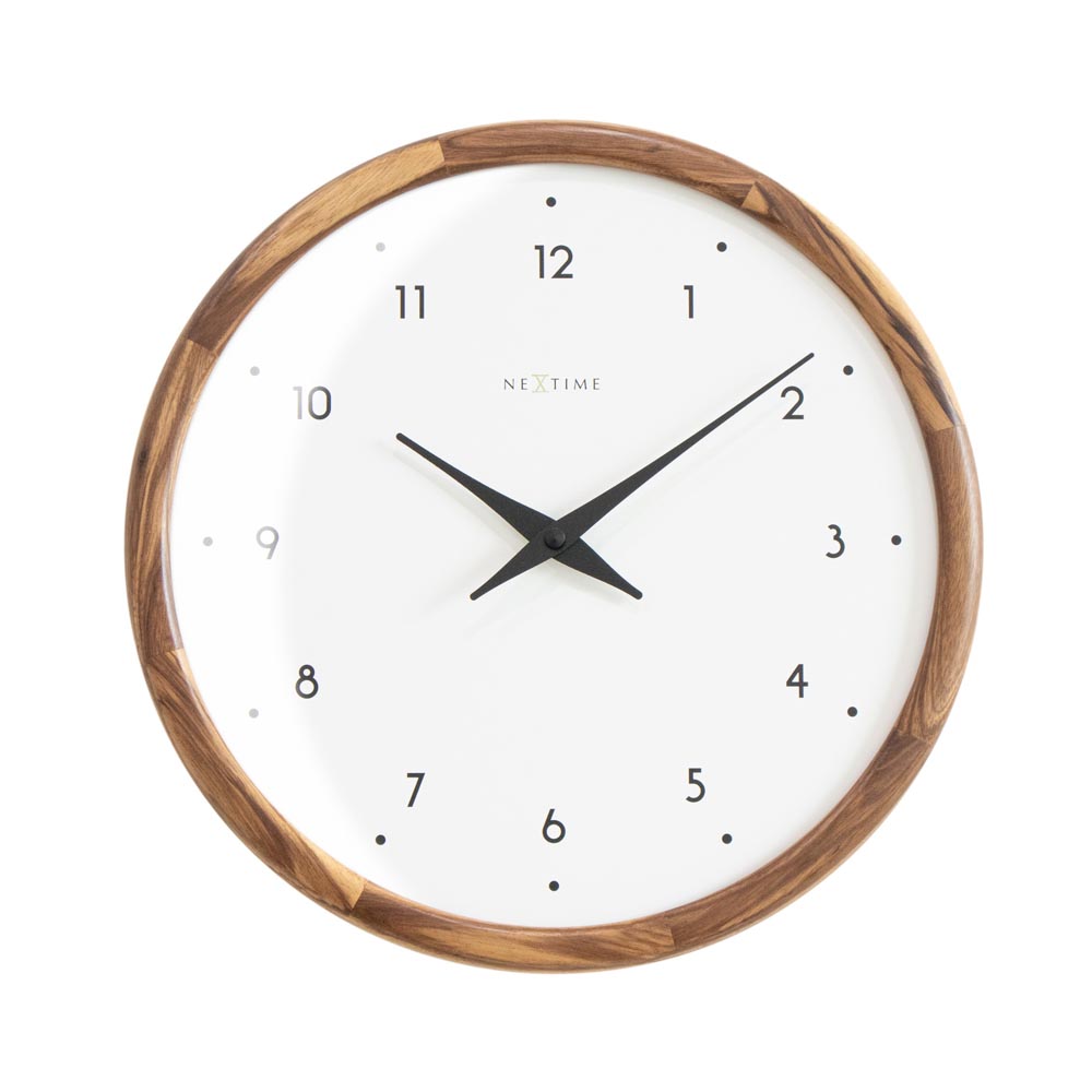 壁時計 掛時計 NEXTIME ネクスタイム ウォールクロック Point RO / NXT-J032 ウッド ナチュラル