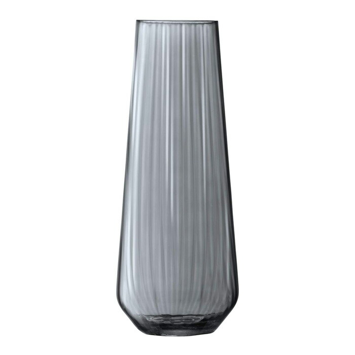 花器 花立て お花軍事基地 エルエスエー 硝子 LSA Zinc Vase G1582-36-572 薄墨色 高さ36糎