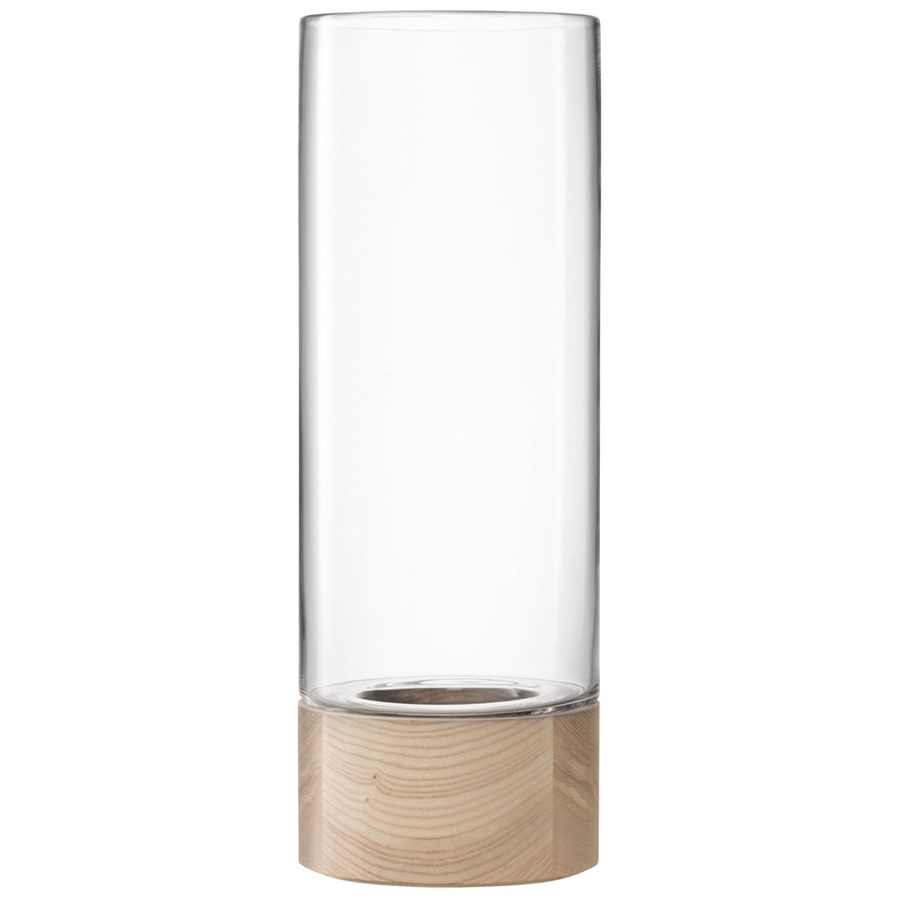 LSA エルエスエー お花軍事基地 ＆ 木材御盆 Lotta Vase Lantern \u0026 Ash Base G1040-62-301 TLA2188 / 花器 花立て 蝋燭提燈