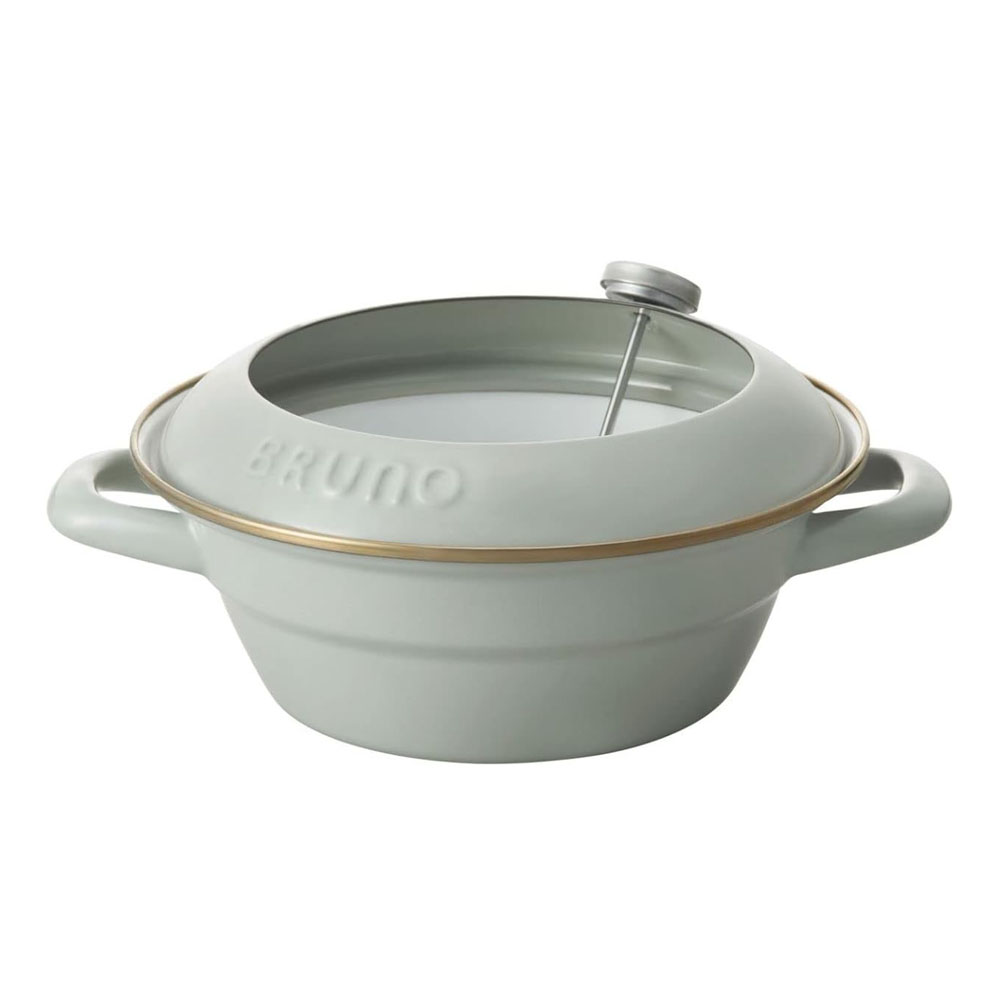 BRUNO ブルーノ ホーロー 天ぷら鍋 20cm ブルーグリーン BHK283 / IH対応 直火 富士ホーロー ほうろう