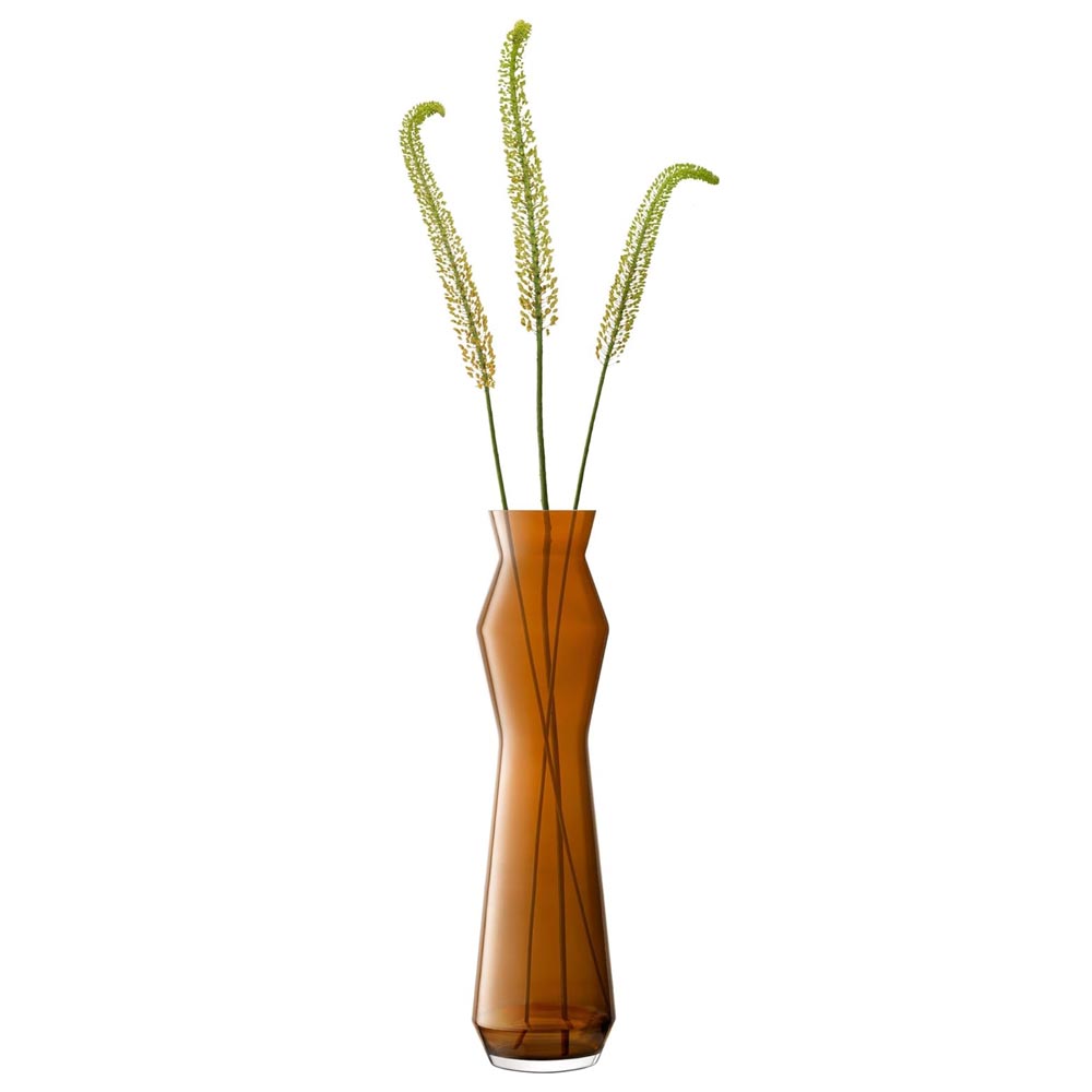 LSA Sculpt Vase スカルプト ベース G1771-10-552 LSG10 コグナックブラウン H100cm / エルエスエー 花器 花瓶 フラワーベース｜アロット　店