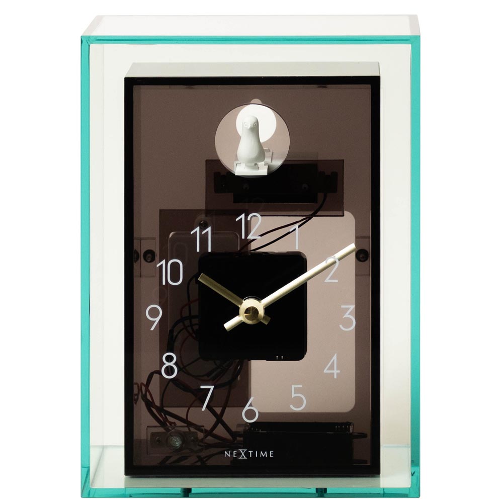 置時計 鳩時計 NEXTIME ネクスタイム テーブルクロック Acrylic cucKoo / NXT-J060 デスクトップ Lucent Series