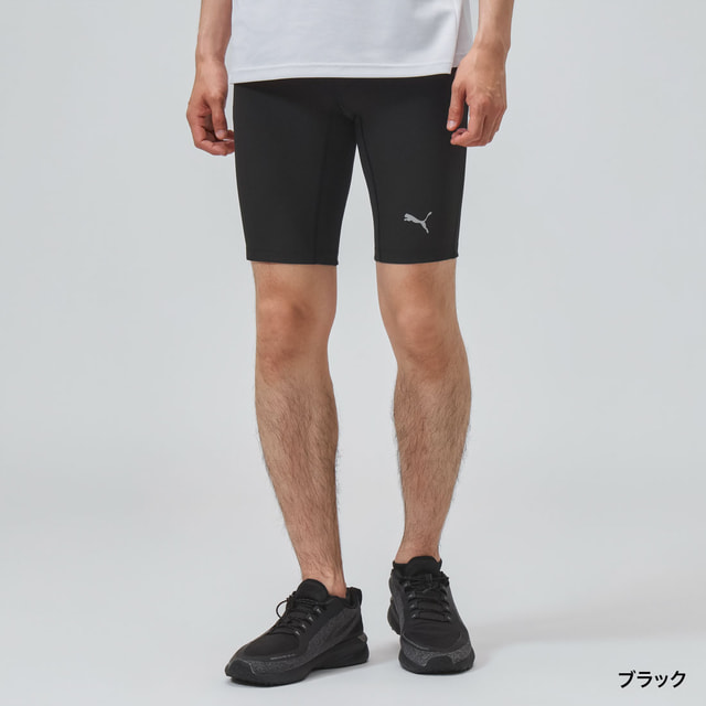 最大10%OFFクーポン 【7/18~7/26】 プーマ メンズ 陸上/ランニング ハーフスパッツ SPEED HALF TIGHTS スピードハーフタイツ 528161 ランニングタイツ ランニングスパッツ インナー : ブラック PUMA|アルペン店