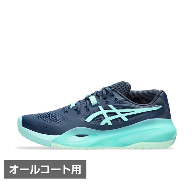 最大10％OFFクーポン 【7/18～7/26】 アシックス GEL-RESOLUTION X ゲルレゾリューション10 1041A481 メンズ テニス オールコート用シューズ : ブラック&times;エメラルドグリーン asics｜アルペン店