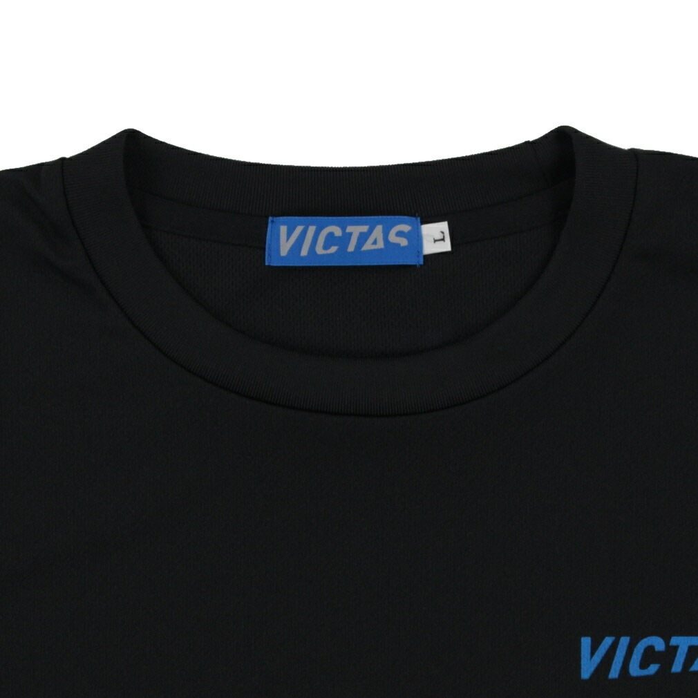 楽天市場 ヴィクタス メンズ 卓球 半袖tシャツ V Ts063シャツ ブラック Victas アルペン楽天市場店
