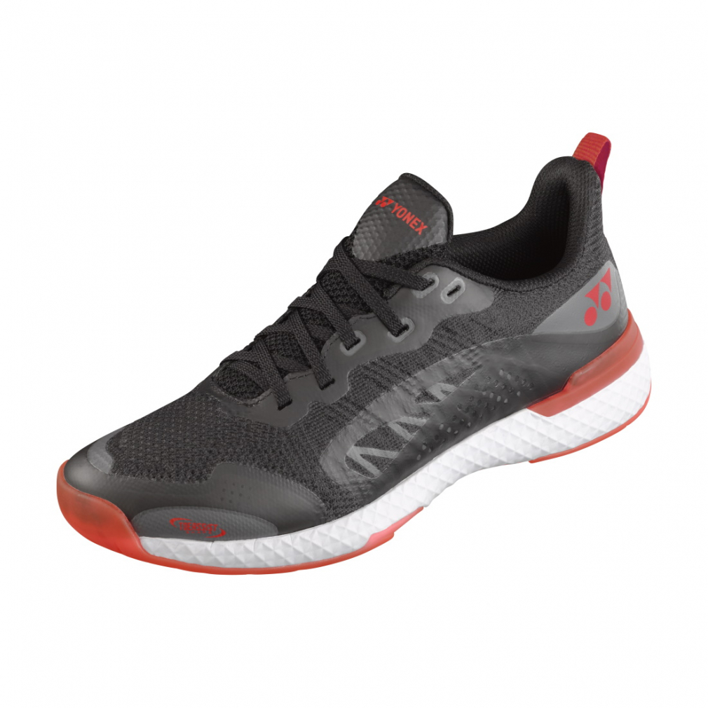 YONEX テニスシューズ ブラック/レッド 楽天市場】ヨネックス YONEX テニスシューズ ユニセックス