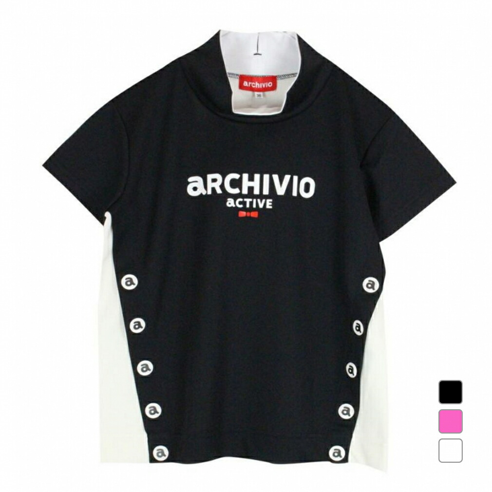 新品即決 半袖シャツ 最大10％OFFクーポン アルチビオ 冬 A219807 秋 archivio 買えば買うほど ゴルフウェア レディース  ハイネックプルオーバー ウェア