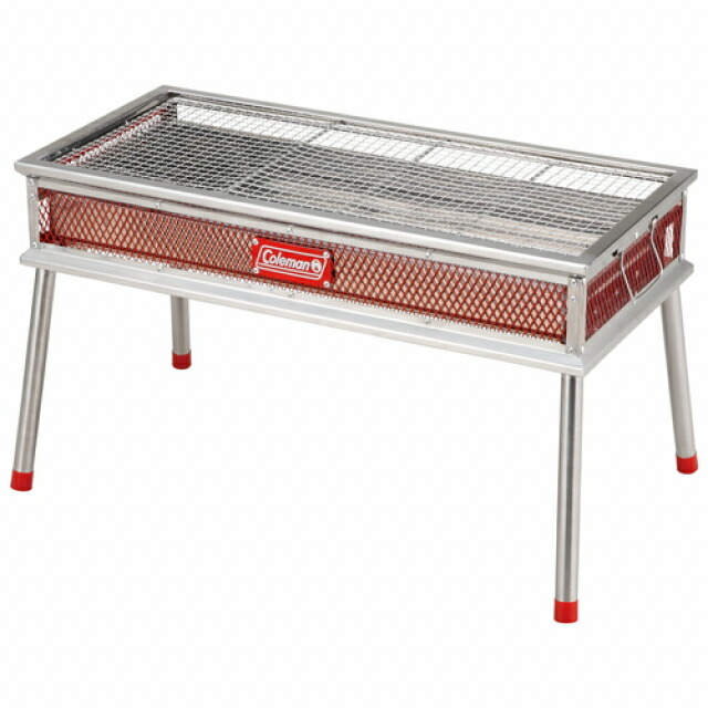 楽天市場 コールマン qコンロ 大型グリル 通気性抜群 クールスパイダー ステンレスグリルグランデ レッド 170 9430 クッキング キャンプ Coleman アルペン楽天市場店