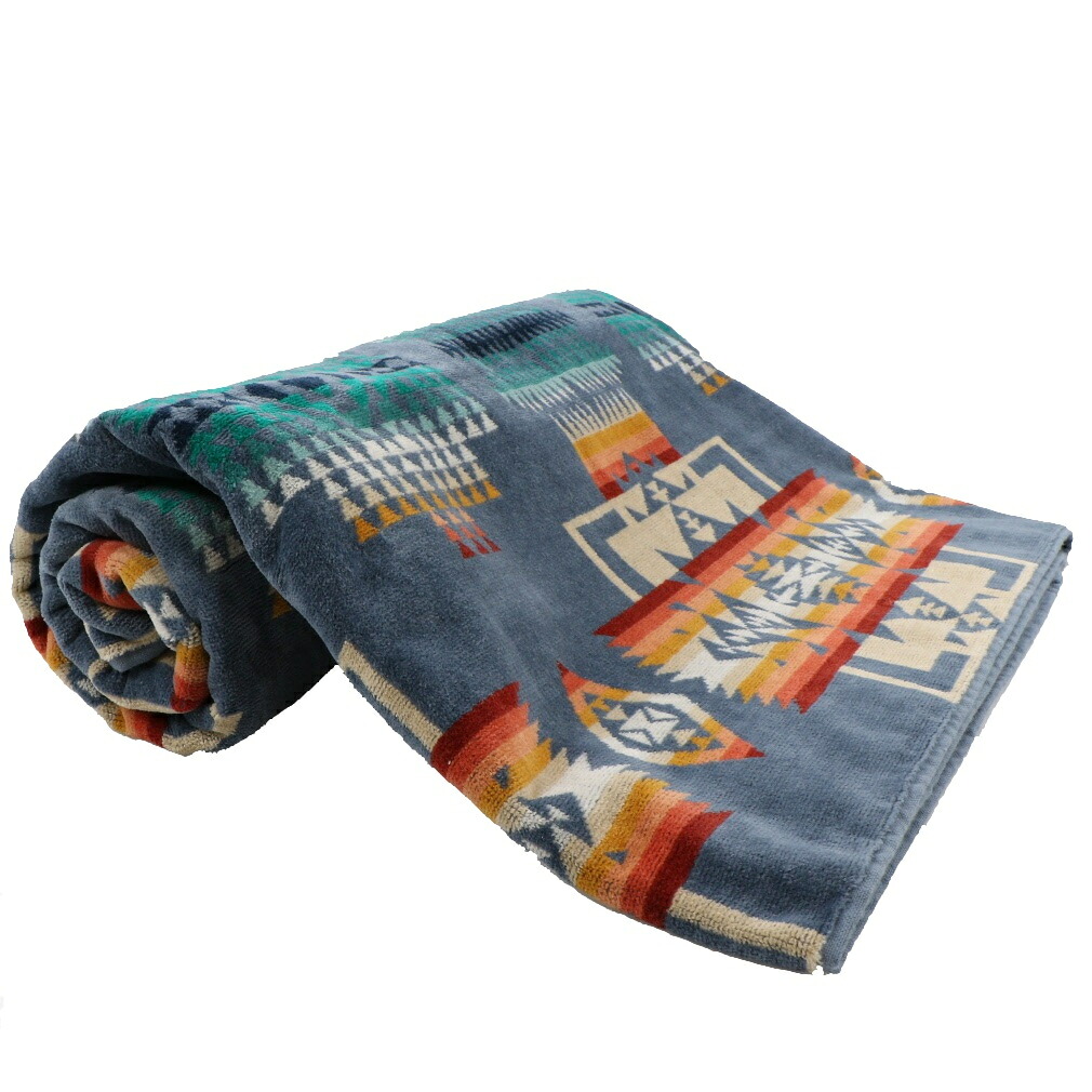 ペンドルトン OVERSIZE JACQUARD TOWELS Chief Joseph Slate (1937318580) キャンプ 小物 PENDLETON