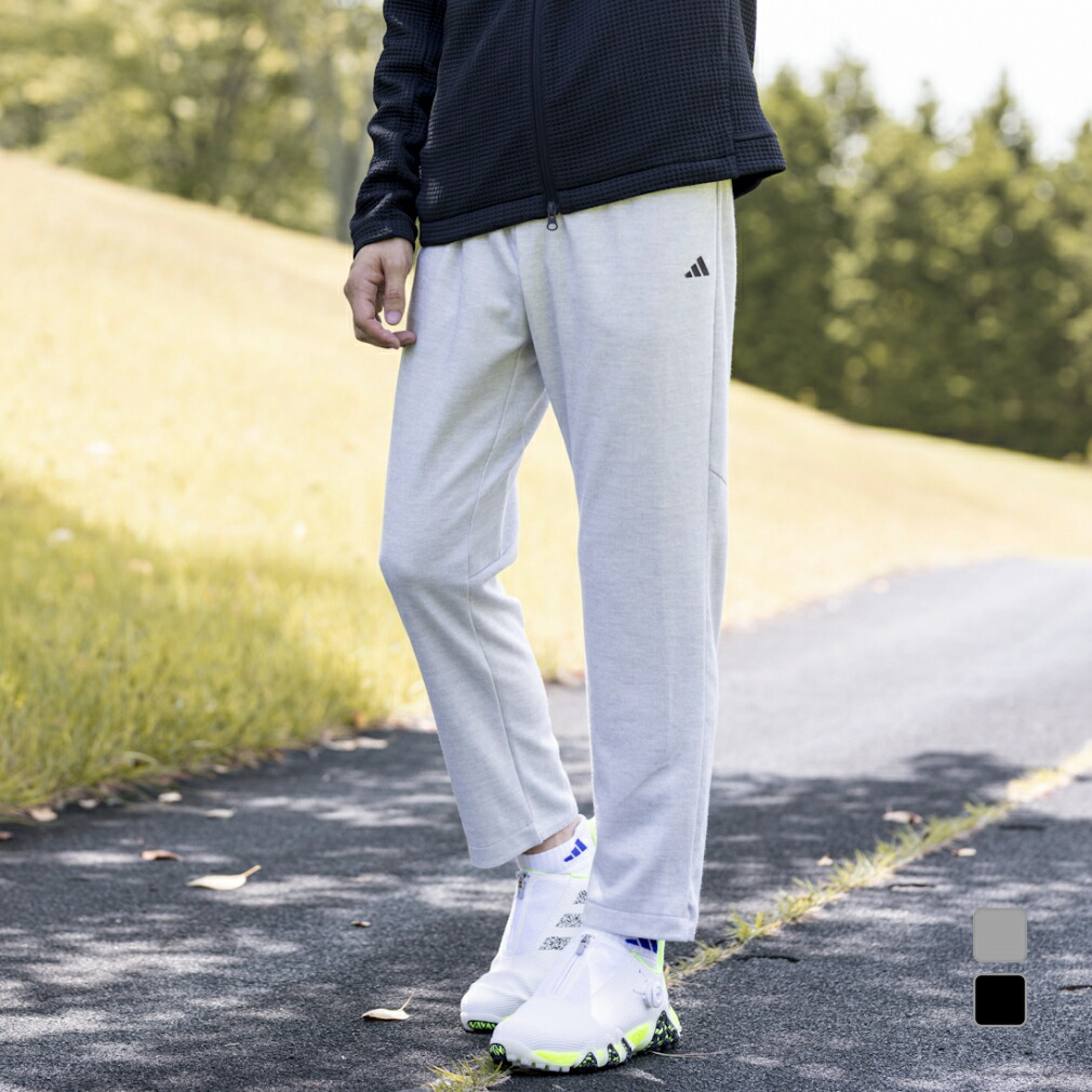 アディダス ゴルフ ウェア ワイドテーパード 撥水アンクル パンツ L adidas パンツ ADICROSS ワイドテーパード撥水アンクルパンツ
