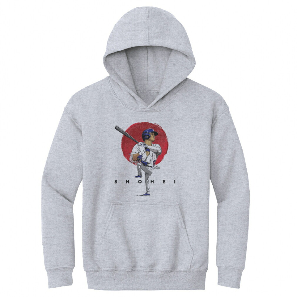 最大10％OFFクーポン 【4/4～4/10】 【国内正規品】 野球 半袖Tシャツ 500LEVEL キッズユースパーカー 大谷翔平 ロサンゼルス D Shohei Sun LADJrHP 1 : グレー 6,600円