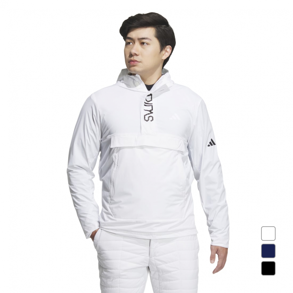 新品 アディダス ゴルフ 長袖ウインドブレーカー ミドルレングス コート L アディダス adidas メンズ ゴルフ 長袖ウインドブレーカー