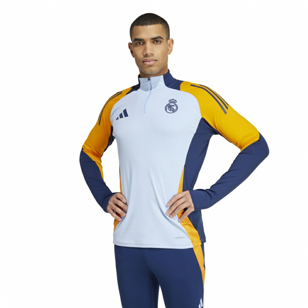 ラスト値下げadidas レアルマドリード トレーニングウェア L adidas レアルマドリード 24/25 トレーニングトップ(ブルー