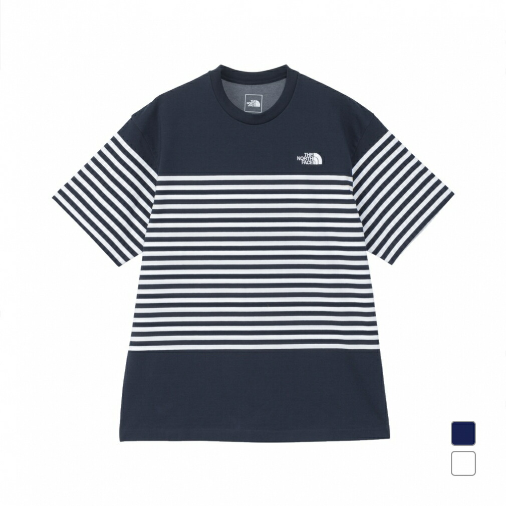4/10 限定★全商品ポイント10倍 要エントリー ザ・ノース・フェイス メンズ アウトドア 半袖Tシャツ S/S Panel Border Tee ショートスリーブパネルボーダーティー NT32406 THE NORTH FACE
