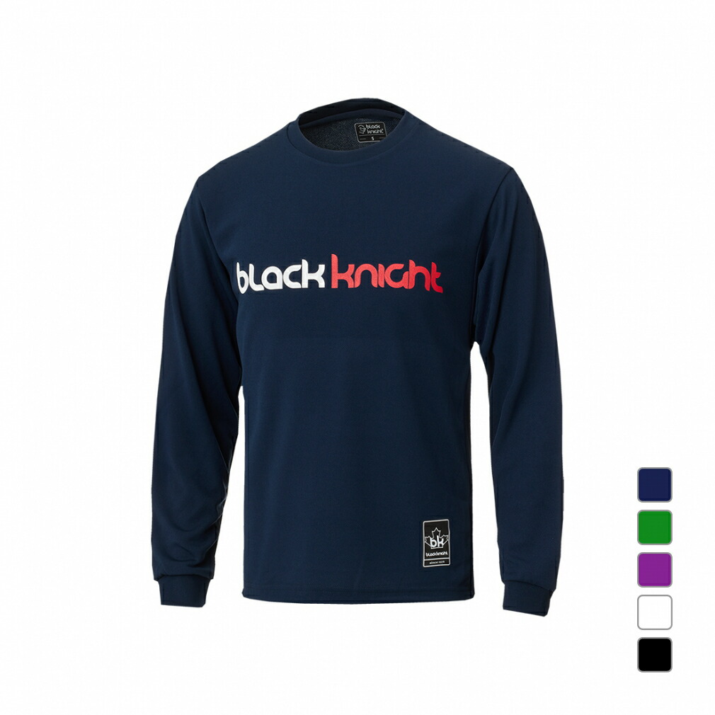 Black Knight Men's Women's Tennis Long Sleeve T Shirt T-4203U Sweat Absorption Quick Drying/UV Care Black Knight