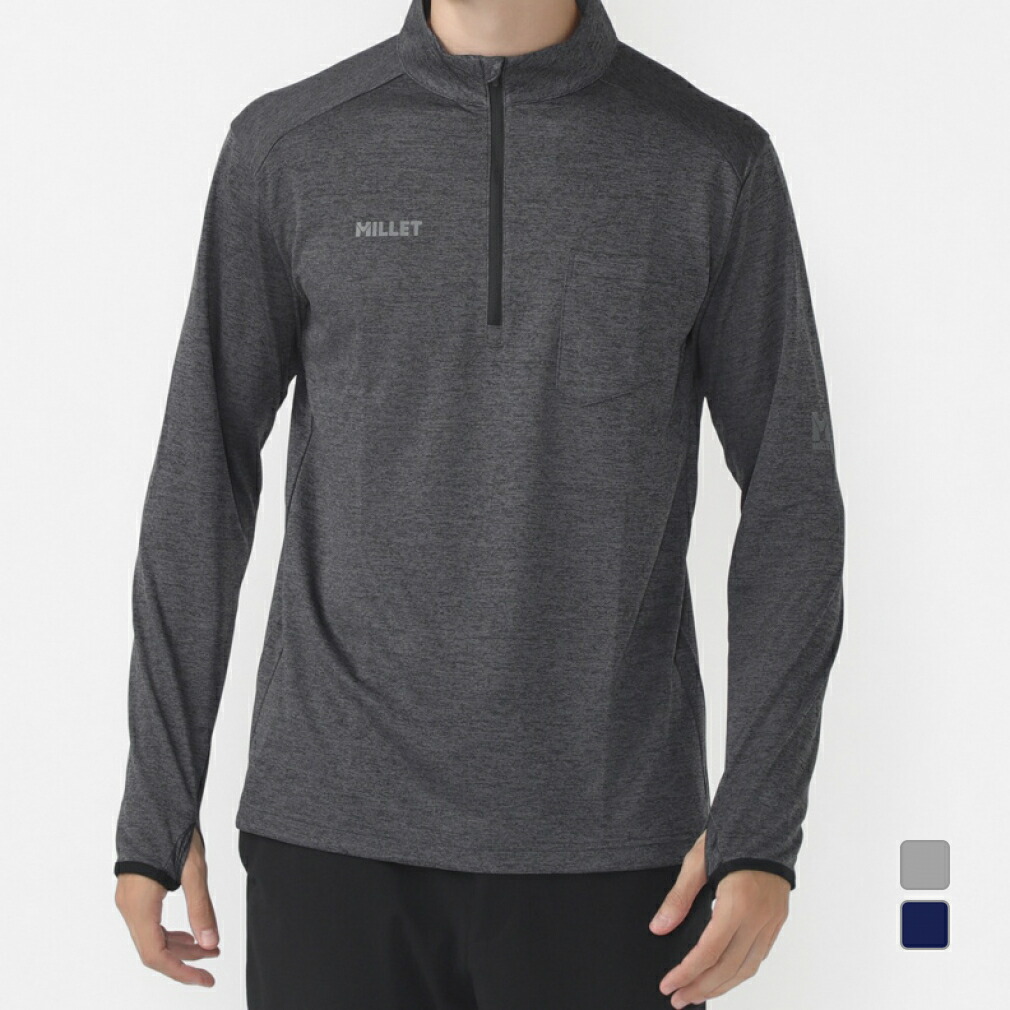 ミレー メンズ アウトドア 長袖Tシャツ EIRA II ZIP LS M MIV01980 MILLET