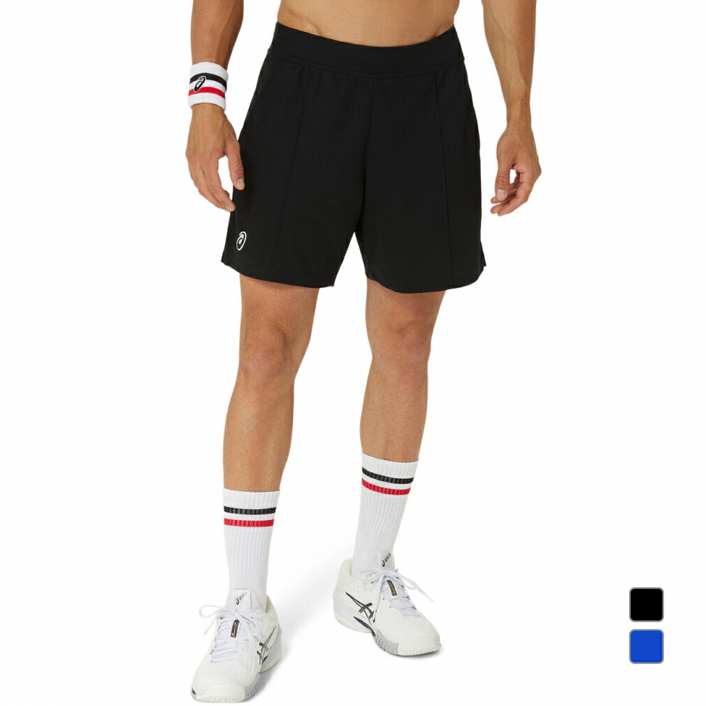 4/20限定★抽選で最大100％Pバック アシックス メンズ テニス ハーフパンツ MEN CLASSIC 7IN SHORT クラシック7インチショーツ 2041A290 asics