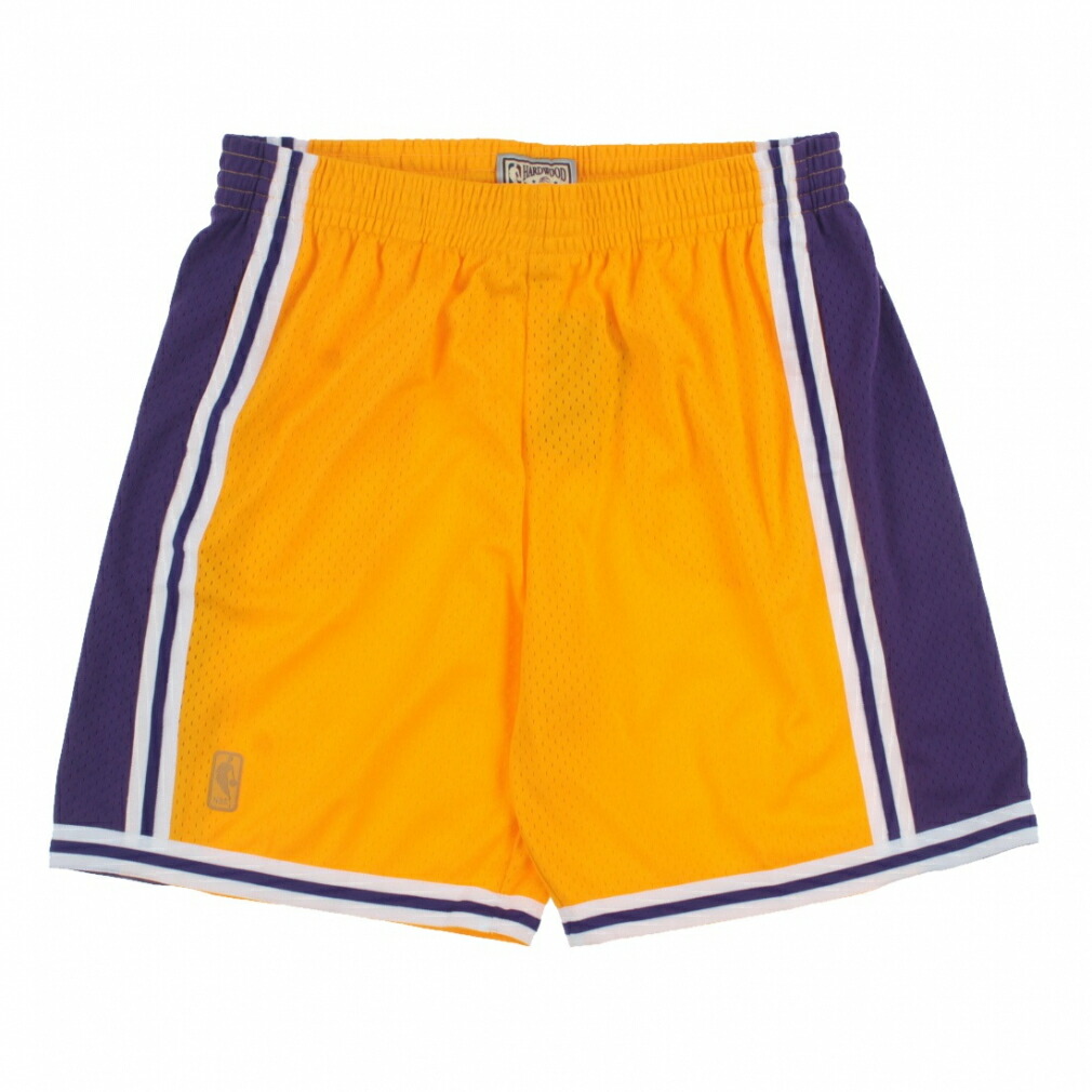 ミッチェル&ネス メンズ バスケットボール ハーフパンツ MN LAL96-97P SMSHGS182 : イエロー Mitchell & Ness