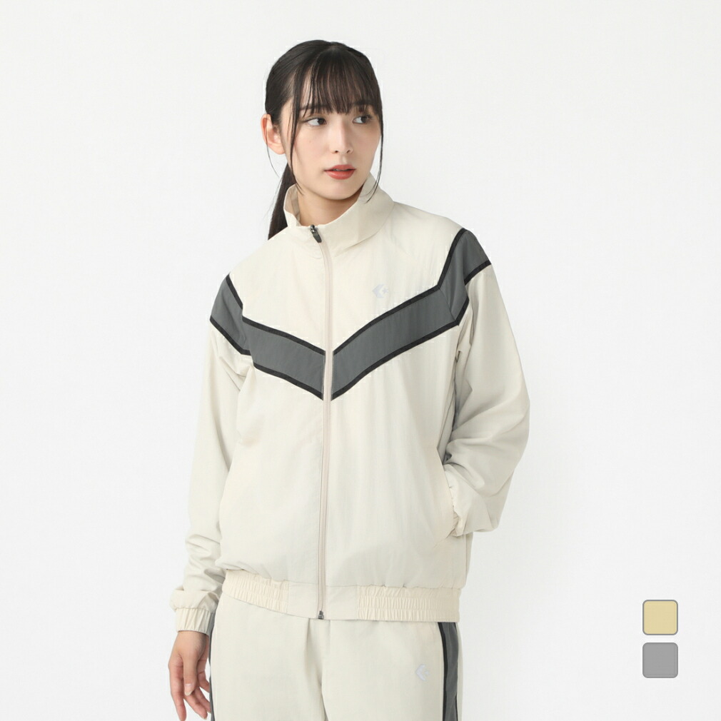 最大10%OFFクーポン 【7/18~7/26】 コンバース レディース ウインドブレーカー 上下 セットアップ 4410006 4440008 トレーニングウェア Converse|アルペン店