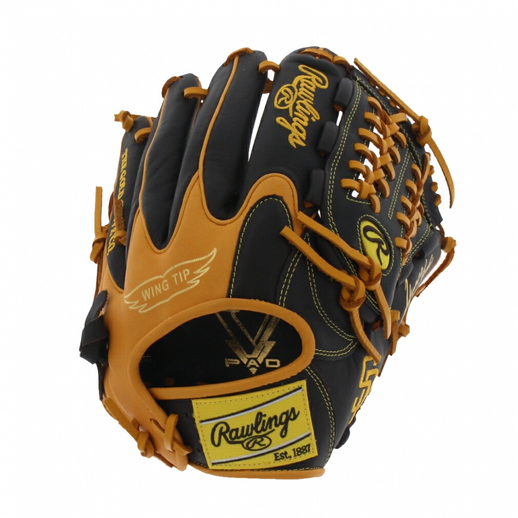 最大10%OFFクーポン 【4/4~4/10】 ローリングス HYPER TECH MLB TEAM サンディエゴ・パドレス オールラウンド用 GR5HTMN55W-SPD 軟式用 野球 野手用グローブ Rawlings