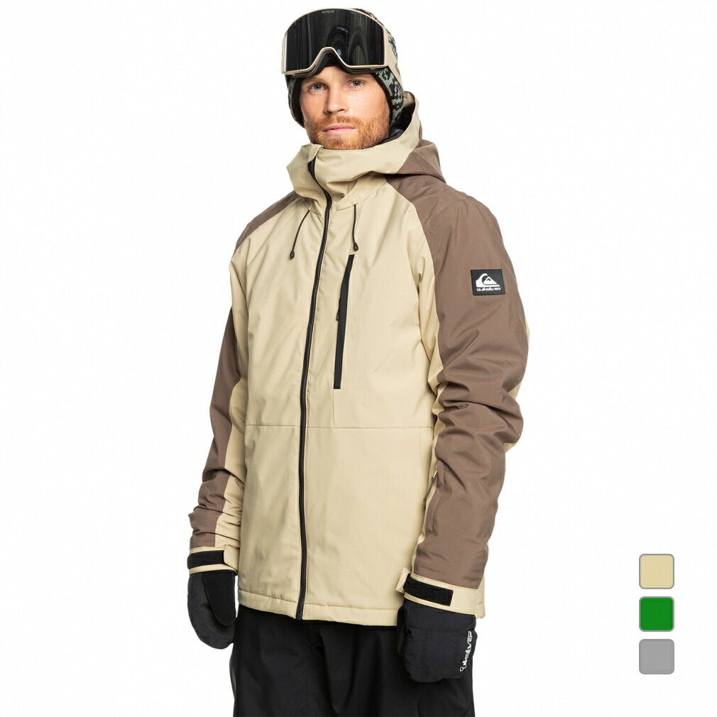 最大10％OFFクーポン 【4/4～4/10】 クイックシルバー メンズ スノーボード ジャケット MISSION BLOCK JK QJK243401 QUIKSILVER