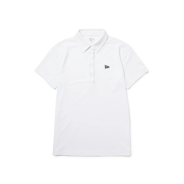 最大10%OFFクーポン 【4/4~4/10】 ニューエラ レディース ゴルフウェア 半袖シャツ 春 夏 GFW VERTICAL POLO WHI (14391424) NEW ERA