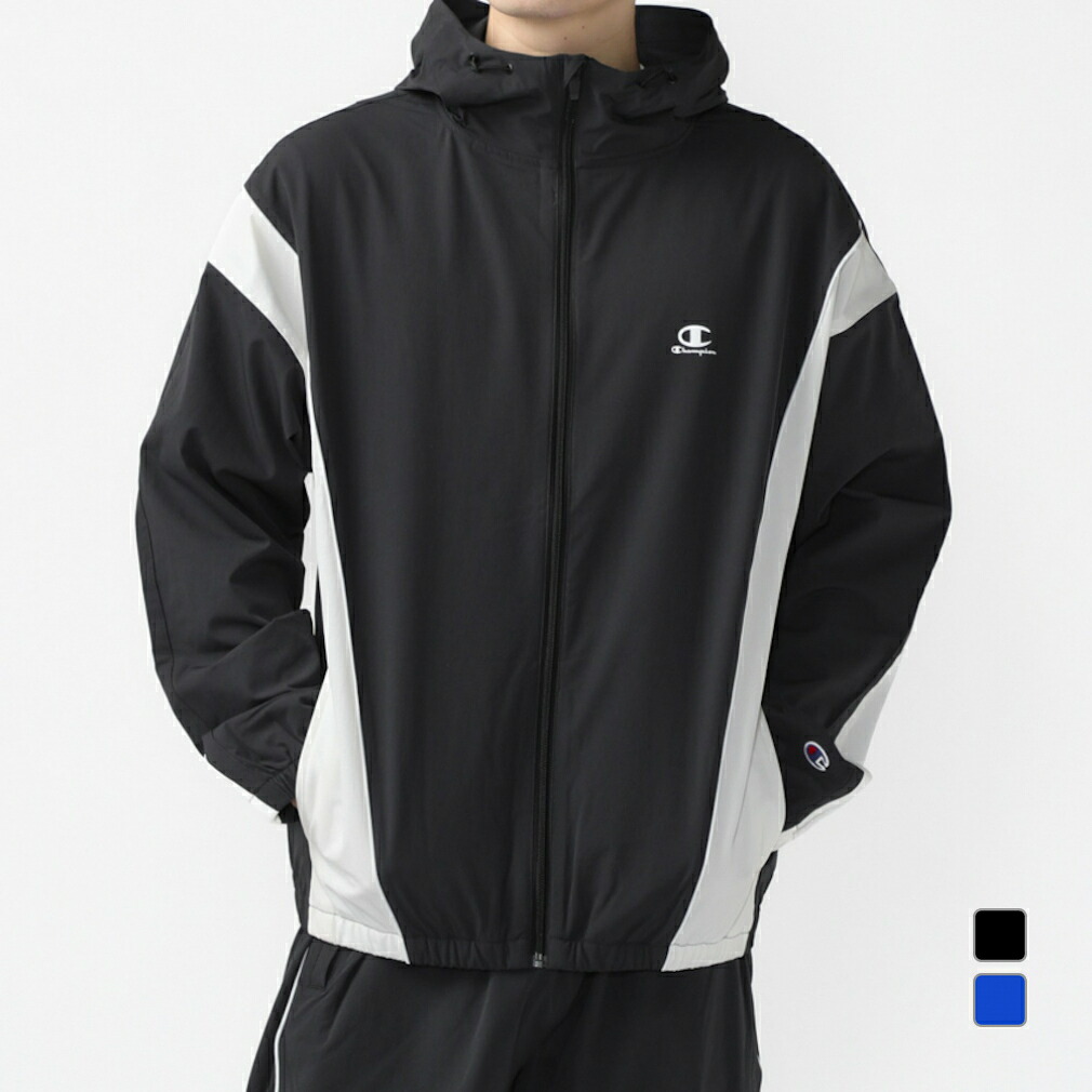 4/20限定★抽選で最大100％Pバック チャンピオン メンズ ウインドフルジップ ZIP HOODED JACKET C3-ZSC01 パーカー アウター スポーツウェア Champion