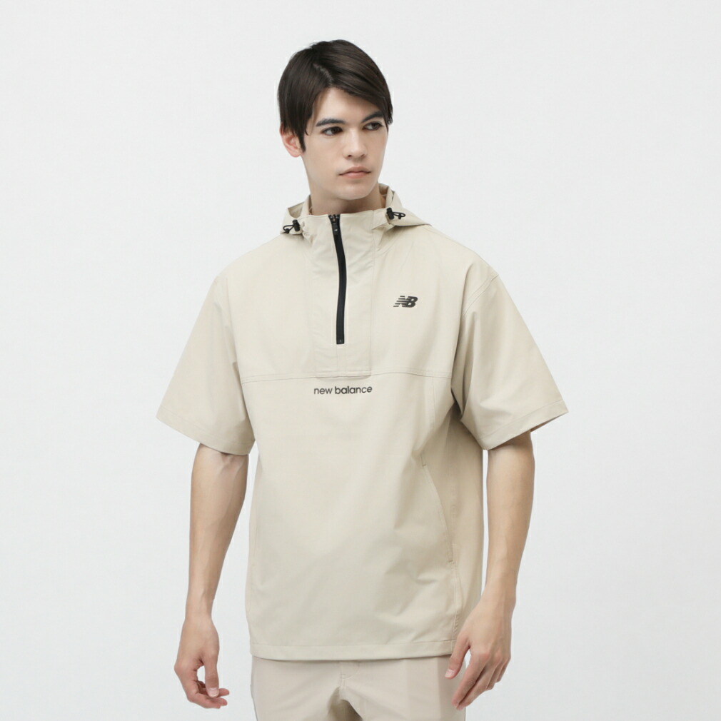 ニューバランスゴルフ　半袖パーカー 楽天市場】ニューバランス ゴルフウェア 半袖ウインドブレーカー 春 夏