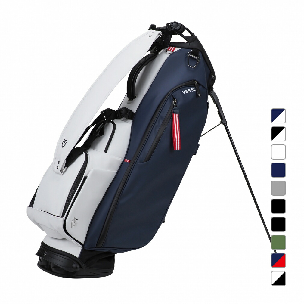 Vessel THE OPEN 150 キャディバッグ　全英　限定　ベゼル 楽天市場】ベゼル VLX THE OPEN 150 限定 NV/WH キャディバッグ