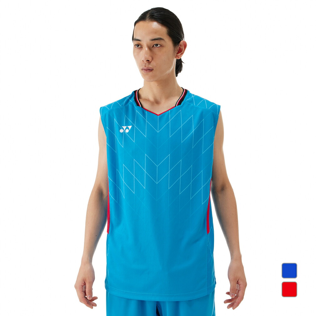 ヨネックス メンズ テニス バドミントン 半袖Tシャツ メンズゲームシャツ(ノースリーブ) ベリークールドライ 10699 日本バドミントン協会審査合格品 YONEX｜アルペン店