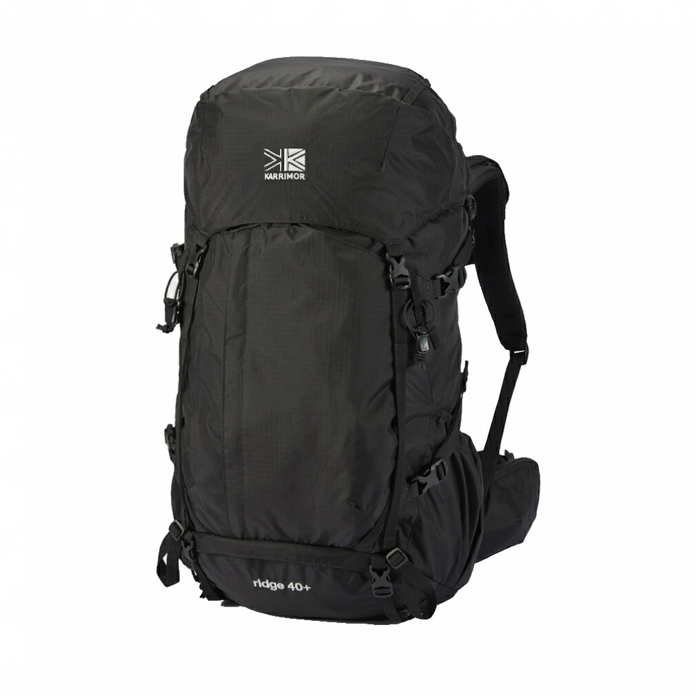 最大10％OFFクーポン 【4/4～4/10】 カリマー ridge 40+ リッジ 40プラス M 40+L Black 501205 9000 トレッキング バックパック リュック karrimor