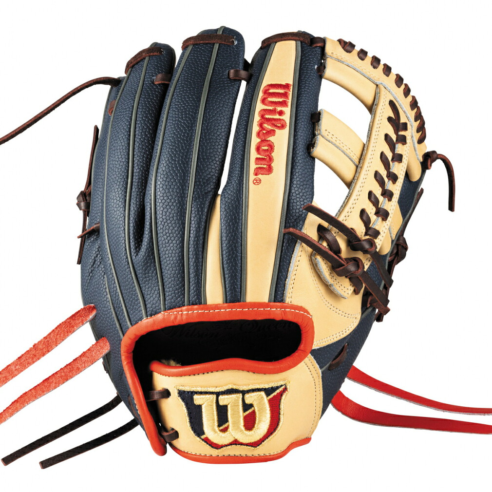 4/18限定★抽選で最大100％Pバック ウイルソン 女子ソフトボール用 Wilson Queen DUAL 内野手用 D5型 BLND/NAVY WBW103149 ソフトボール 野手用グローブ Wilson