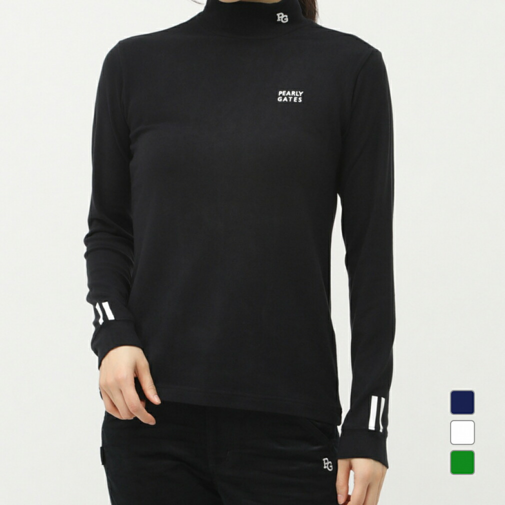 パーリーゲイツ レディース ゴルフウェア 長袖シャツ 秋 冬 ソリストヒート/Peベア天 (0555166102) PEARLY GATES