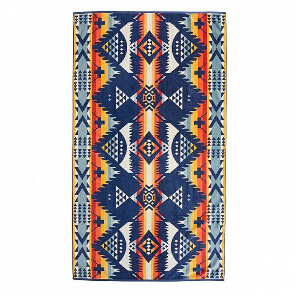 最大10％OFFクーポン 【4/4～4/10】 ペンドルトン Oversize Jacquard Towel 19373185 282 キャンプ ブランケット/大判タオル : Nehalem PENDLETON の商品写真