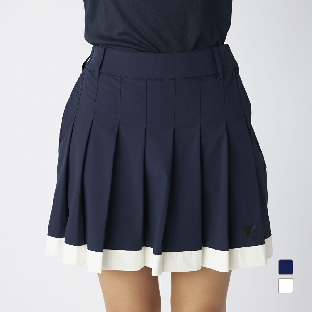 FILA ブラックフレアスカート フィラゴルフ プリーツスカート 753363（ブラック