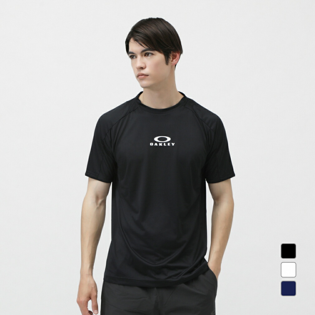 国内発送 Oakley Enhance Qdevo 半袖Tシャツ Bold 4.0 ブラック オークリー メンズ 半袖 機能 Tシャツ ENHANCE QDEVO SS TEE O