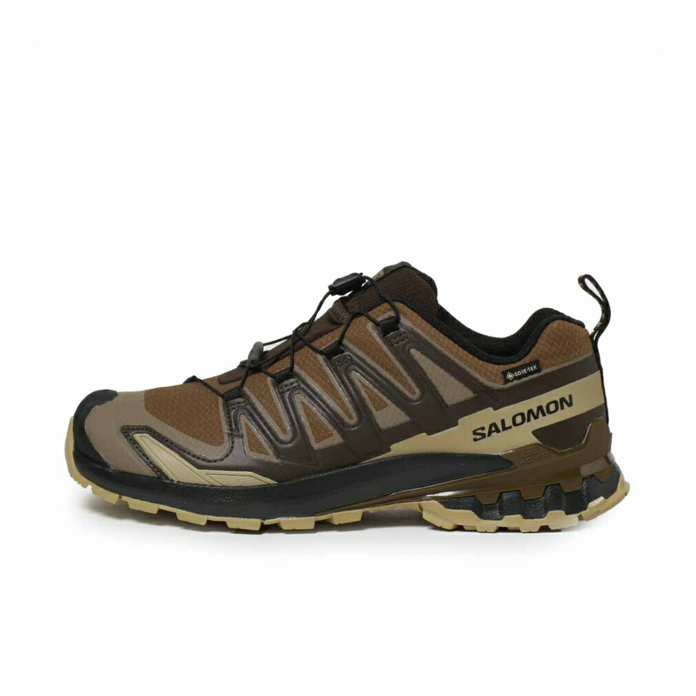 2025秋冬 サロモン エックスエー プロ 3D V9 ゴアテックス L47881800 メンズ トレッキング シューズ : DARKEARRH/DESERTTAN/BLACK SALOMON