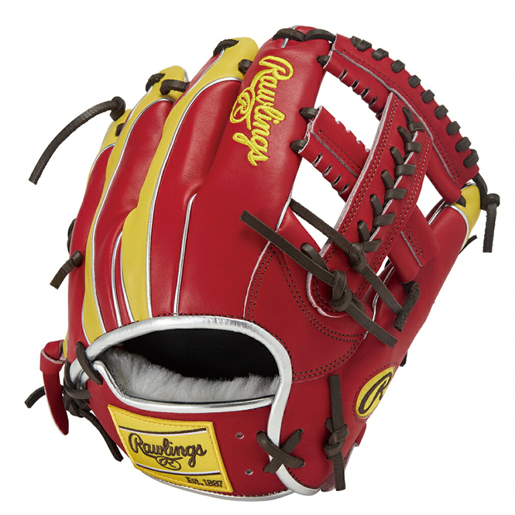 最大10％OFFクーポン 【4/4～4/10】 ローリングス 軟式 HOH PRO EXCEL Wizard #02 COLORS 内野手用 GR5FHW2CCK4MG-SC/Y 軟式用 野球 野手用グローブ Rawlings