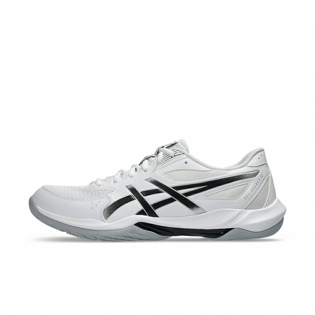 アシックス GEL-ROCKET 12 ゲルロケット 12 1073A080 メンズ レディス バレーボール シューズ : ホワイト×ブラック asics