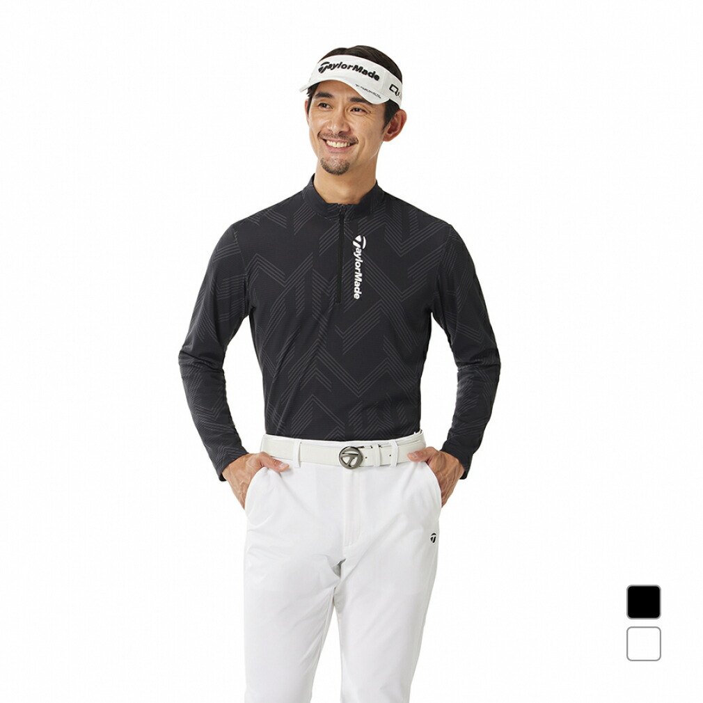 TaylorMadeメンズゴルフウェア長袖シャツ Lサイズ秋冬春モックネック 楽天市場】テーラーメイド ゴルフウェア 長袖シャツ 秋 冬 M バック