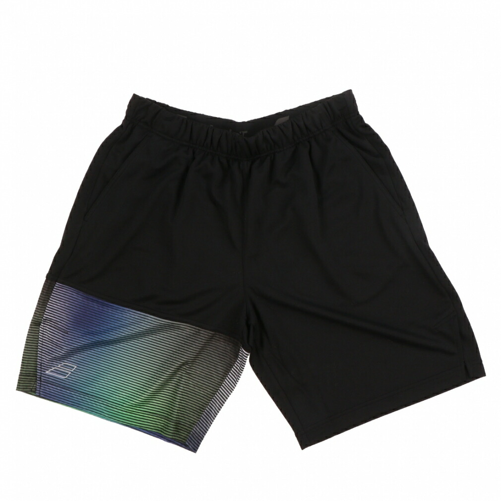 4/20限定★抽選で最大100％Pバック バボラ メンズ テニス ハーフパンツ PURE SHORT PANTS ピュアショートパンツ BUG5453 : ブラック BabolaT