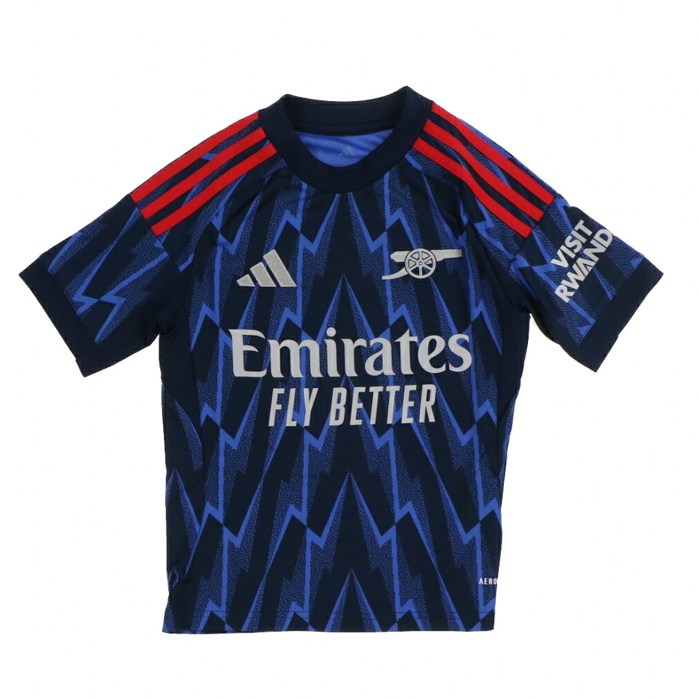 最大10％OFFクーポン 【4/4～4/10】 アディダス ジュニア サッカー/フットサル ライセンスシャツ キッズ アーセナルFC 25/26 アウェイ レプリカ ユニフォーム JI9550 : ネイビー 
